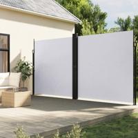 VidaXL Windscherm uittrekbaar 220x600 cm wit - thumbnail
