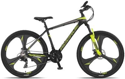 Altec Accrue MTB 27.5 Inch 43 cm Unisex 21V Hydraulische schijfrem Zwart/Geel