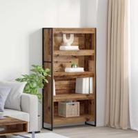 Boekenkast 2 pcs Oud Hout 80 x 30 x 155 cm Bewerkt hout - thumbnail