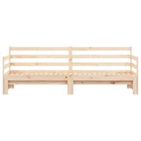 Slaapbank met onderschuifbed 90x190 cm massief grenenhout - thumbnail