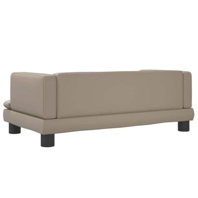vidaXL Hondenmand 80x45x30 cm kunstleer cappuccinokleurig