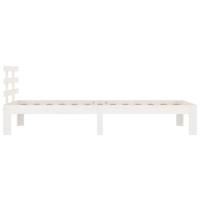 Bedframe massief hout wit 90x200 cm - thumbnail