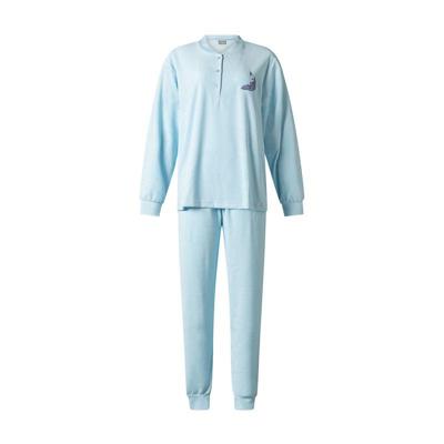 Lunatex dames pyjama badstof - Blauw