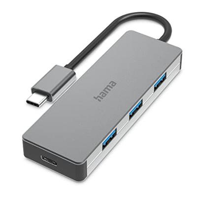 Hama usb-c-hub 4-poorts usb 3.2 gen2 10 gbit/s alu Hama usb-c-hub 4-poorts usb 3.2 gen2 10 gbit/s alu