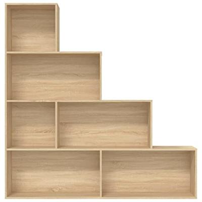 Boekenkast/kamerscherm 155x24x160 cm bewerkt hout sonoma eiken
