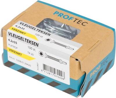 Proftec gipsplaatschroef [200x] - FIJNGEFOSF. - PH-2 - 3.5x25mm