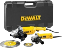 DeWALT DWE492SDT-QS slijpmachines (2x) met extra diamantschijven in kitbox - thumbnail