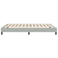 Bedframe zonder matras 160x210 cm fluweel lichtgrijs - thumbnail