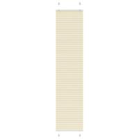 VidaXL Plissé rolgordijn 50x200 cm stofbreedte 49,4 cm polyester crème - thumbnail