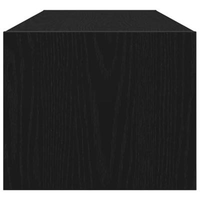 TV-meubel 100x31x25,5 cm spaanplaat zwart eikenkleurig