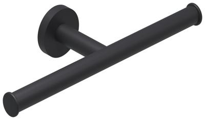 IVY Toiletrolhouder - dubbel - Mat zwart PED 6500452 IVY Toiletrolhouder - dubbel - Mat zwart PED 6500452