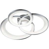 LED Plafondlamp - Trion Granity XL - 36W - Warm Wit 3000K - Dimbaar - Ovaal - Mat Chroom - Aluminium - thumbnail