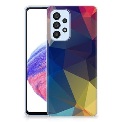 Samsung Galaxy A53 5G | TPU Hoesje | Polygon Dark Samsung Galaxy A53 5G | TPU Hoesje | Polygon Dark