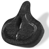 Fietszadel City Elastic Extra breed XXXXL Fietszadel met Gleuf Tegen Zadelpijn - thumbnail