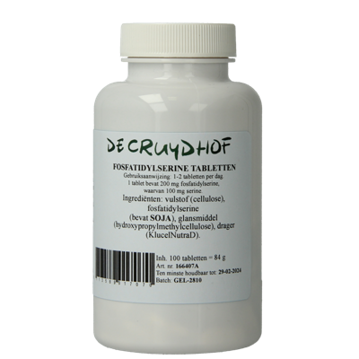 Fosfatidylserine 200mg 100 Tabletten Fosfatidylserine 200mg 100 Tabletten