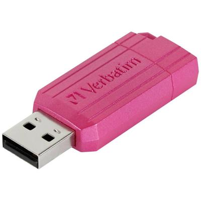 Verbatim USB DRIVE 2.0 PINSTRIPE USB-stick 128 GB Pink 49460 USB-A 2.0