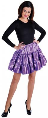 Volangen stroken rok paars