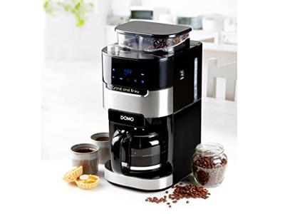 DOMO Grind & Brew DO721K Koffievolautomaat Zwart, RVS - thumbnail