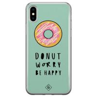 iPhone X/XS siliconen hoesje - Donut worry - thumbnail