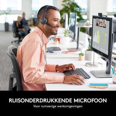 Logitech H340 On Ear headset Kabel Stereo Zwart Ruisonderdrukking (microfoon) Computer