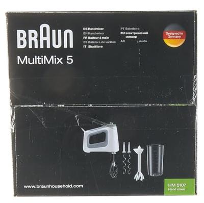 Braun HM5107WH MultiMix 5 Handmixer 750W Wit/Grijs - thumbnail