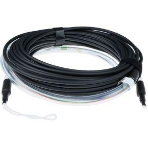 ACT RL4725 Prefab Glasvezel Multimode 50/125 OM4 Indoor/Outdoor Kabel | 12-voudig | LC connectoren | 250 meter