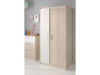 Kledingkast Charly 2-deurs - acaciakleur - 180x85x52 cm - thumbnail