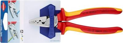 Knipex Krimptang voor RJ45-westernstekkers | Meer-componentengrepen | Gebruineerd | Lengte 190 mm - 97 78 180 SB Knipex Krimptang voor RJ45-westernstekkers | Meer-componentengrepen | Gebruineerd | Lengte 190 mm - 97 78 180 SB