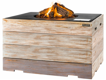 Cocoon vuurtafel nice&nasty hoog rechthoek antraciet