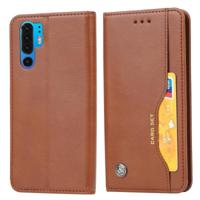 Knead huidtextuur horizontale Flip lederen case voor Huawei P30 Pro met foto frame & houder & kaartsleuven & portemonnee (bruin) - thumbnail