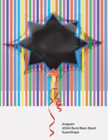 Amscan Folieballon Burst Black Board 88 X 73 Cm Zwart - thumbnail