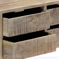 Dressoir 140x30x60 cm massief mangohout - thumbnail