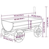 Wagen decoratief 70x43x54 cm massief vurenhout - thumbnail