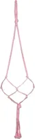 TS Collection Bloempothanger macrame roze 90 cm - thumbnail
