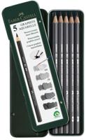 Faber-Castell Faber castell fc-117805 aquarelpotlood graphite etui a 5 stuks - thumbnail