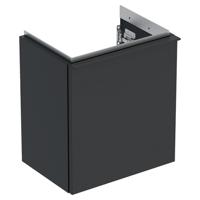 Geberit iCon fonteinonderkast 37x41.5x27.9cm 1 deur rechtsdraaiend met softclose Spaanplaat lava mat 502300JK1 - thumbnail