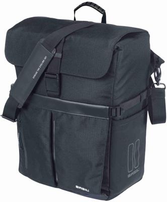 Fietsschoudertas Basil Move MIK 15 liter 14 x 24 x 34 cm - Zwart