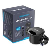 GrauGear G-THUB-AU-60 USB 3.0-hub 2 poorten Zwart - thumbnail