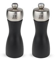 Peugeot Fidji peper- en zoutmolen 15 cm - mat zwart - beukenhout - thumbnail
