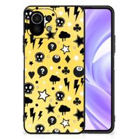 Telefoonhoesje Xiaomi 11 Lite 5G NE | Mi 11 Lite Punk Geel - thumbnail