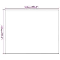 VidaXL Tenttapijt 400x500 cm bruin - thumbnail