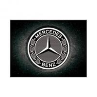 Magneet Mercedes-Benz - Logo Zwart - thumbnail