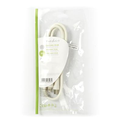 Coaxkabel 120 dB | IEC (Coax) Male - IEC (Coax) Female | 1,0 m | Wit