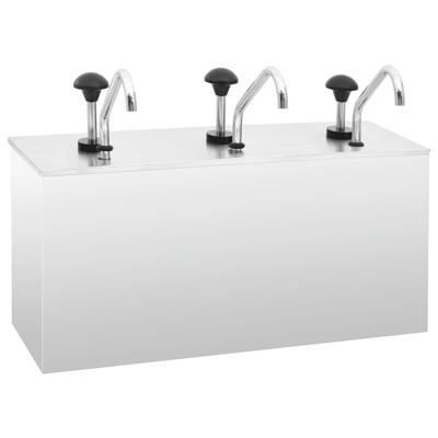 VidaXL Sausdispenser 3x3,5 l roestvrij staal