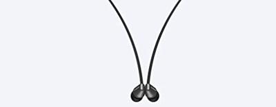 Sony WI-C310 draadloze in-ear hoofdtelefoon, 15 uur batterijduur, voice assistent, magnetische oordopjes, ontwerp met achter-the-neck, geïntegreerde headset-functie, headset met microfoon, wit
