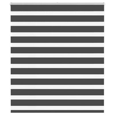 VidaXL Zebra rolgordijn 130x150 cm stofbreedte 125,9 cm zwart VidaXL Zebra rolgordijn 130x150 cm stofbreedte 125,9 cm zwart