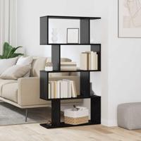 Boekenkast Zwart 70 x 24 x 129 cm Bewerkt hout - thumbnail