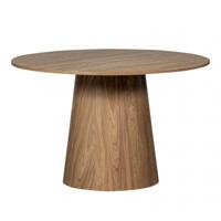 WOOOD Ronde Eettafel 'Maan' 120cm, kleur Walnoot - thumbnail