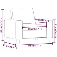 Fauteuil 60 cm stof taupe - thumbnail