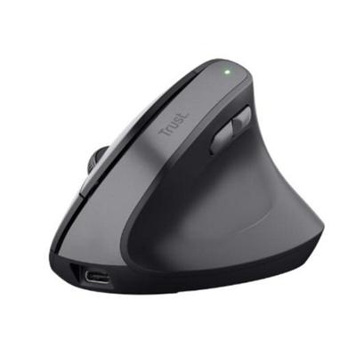 Trust BAYO+ ERGONOMIC WIRELESS MOUSE Muis Zwart